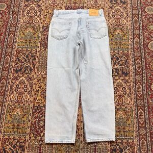 VTG Levi Strauss 550 Mens Baggy Relaxed Fit Jeans Light Wash W36 L30 faded